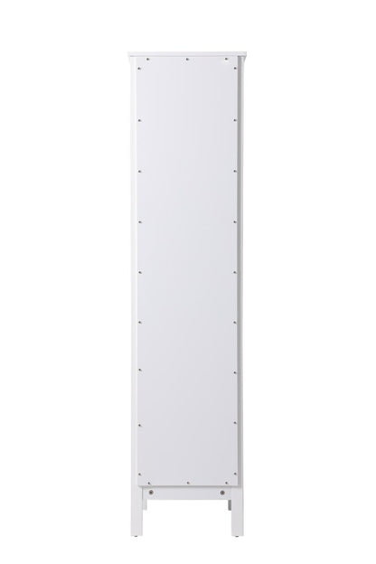 Elegant Furniture & Lighting - Adian 16 Inch Wide Bathroom Linen Storage Freestanding Cabinet In White - SC011665WH veiw 4