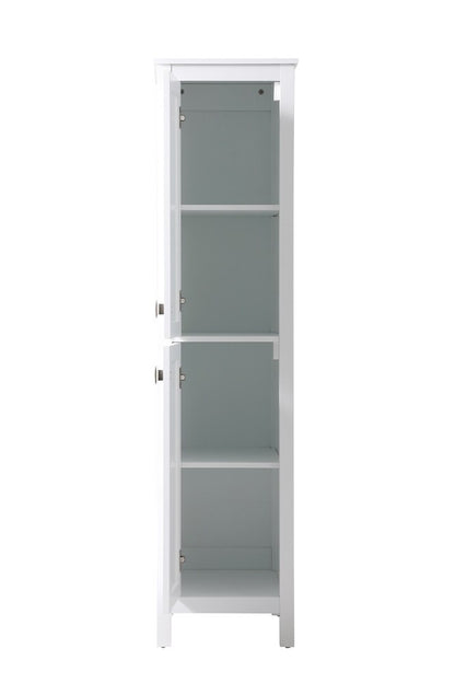 Elegant Furniture & Lighting - Adian 16 Inch Wide Bathroom Linen Storage Freestanding Cabinet In White - SC011665WH veiw 5