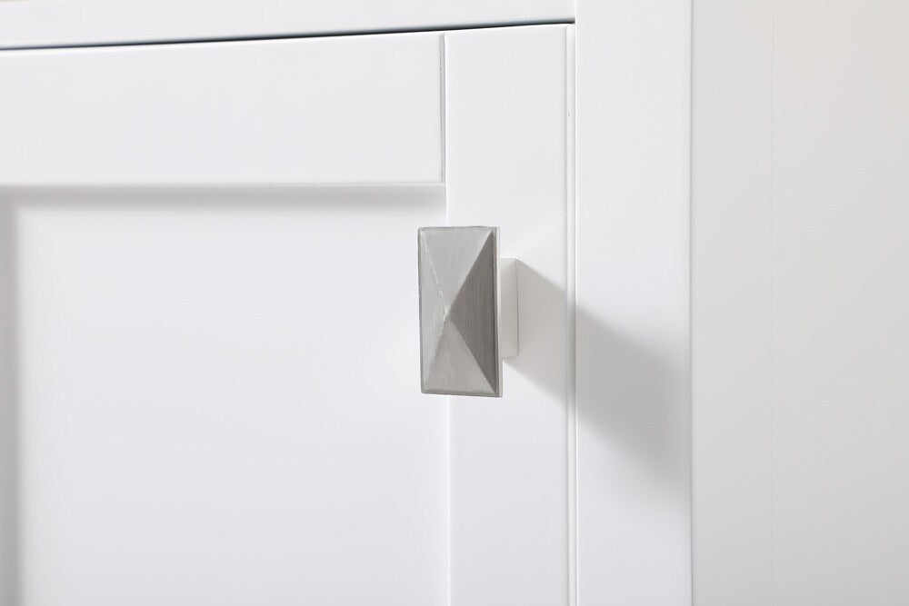 Elegant Furniture & Lighting - Adian 16 Inch Wide Bathroom Linen Storage Freestanding Cabinet In White - SC011665WH veiw 6