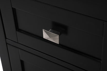 Elegant Furniture & Lighting - Adian 18 Inch Wide Bathroom Storage Freedstanding Cabinet In Black - SC011830BK veiw 6