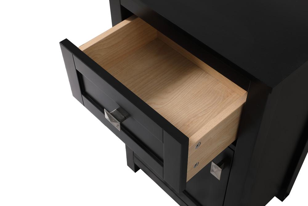 Elegant Furniture & Lighting - Adian 18 Inch Wide Bathroom Storage Freedstanding Cabinet In Black - SC011830BK veiw 7