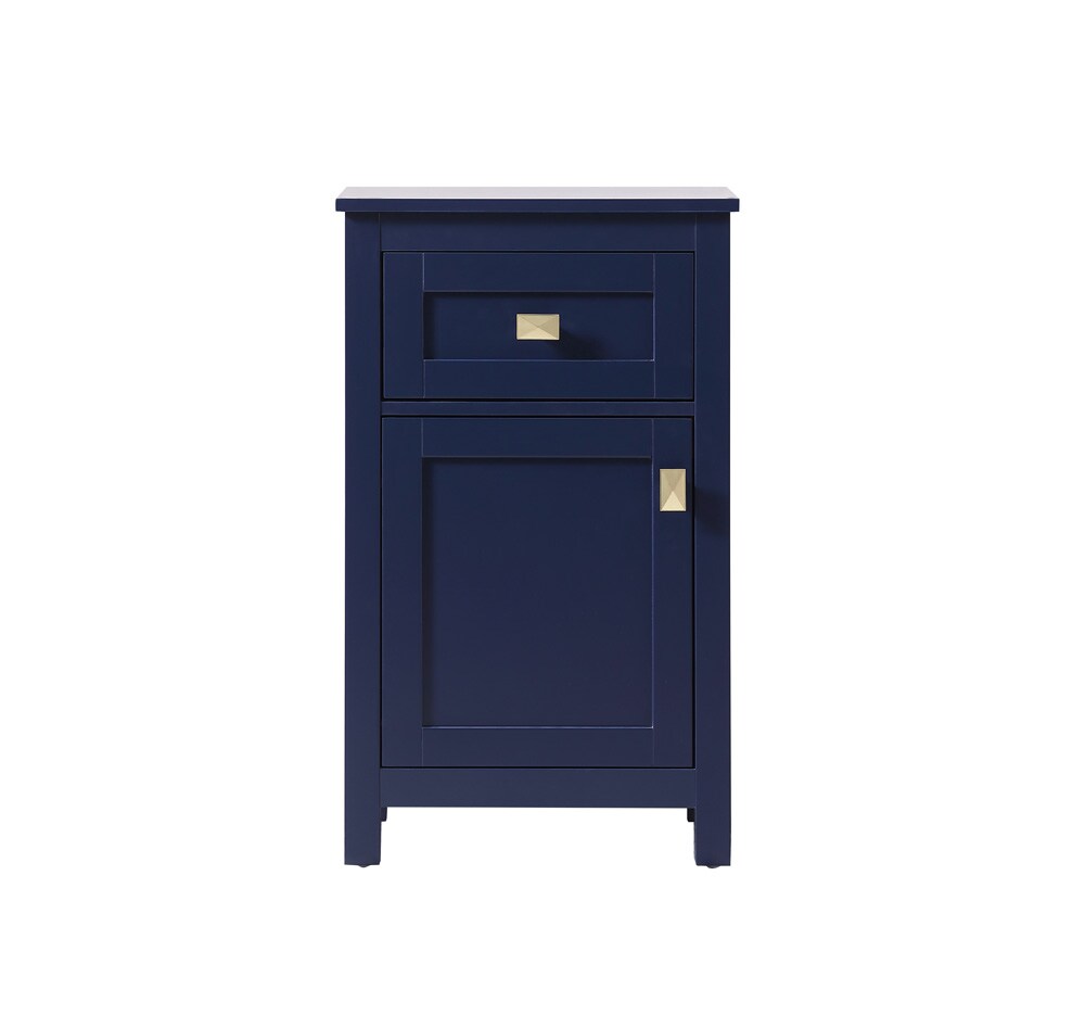 Elegant Furniture & Lighting - Adian 18 Inch Wide Bathroom Storage Freedstanding Cabinet In Blue - SC011830BL veiw 1