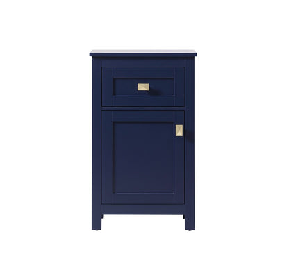 Elegant Furniture & Lighting - Adian 18 Inch Wide Bathroom Storage Freedstanding Cabinet In Blue - SC011830BL veiw 1