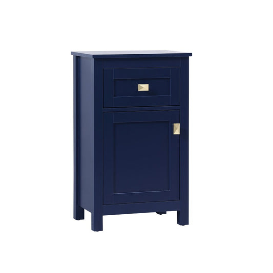 Elegant Furniture & Lighting - Adian 18 Inch Wide Bathroom Storage Freedstanding Cabinet In Blue - SC011830BL veiw 2