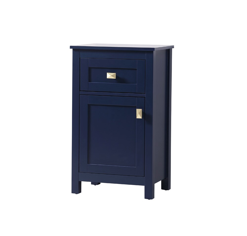 Elegant Furniture & Lighting - Adian 18 Inch Wide Bathroom Storage Freedstanding Cabinet In Blue - SC011830BL veiw 3