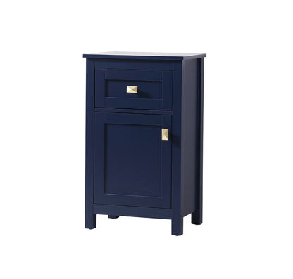 Elegant Furniture & Lighting - Adian 18 Inch Wide Bathroom Storage Freedstanding Cabinet In Blue - SC011830BL veiw 3