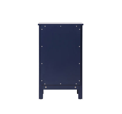 Elegant Furniture & Lighting - Adian 18 Inch Wide Bathroom Storage Freedstanding Cabinet In Blue - SC011830BL veiw 4