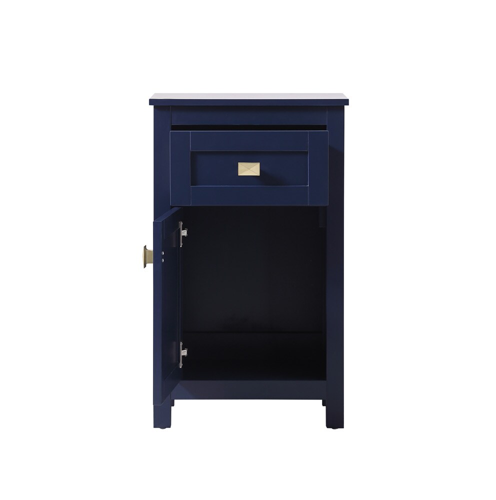 Elegant Furniture & Lighting - Adian 18 Inch Wide Bathroom Storage Freedstanding Cabinet In Blue - SC011830BL veiw 5
