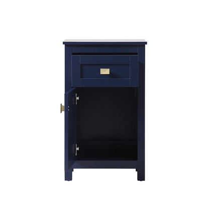 Elegant Furniture & Lighting - Adian 18 Inch Wide Bathroom Storage Freedstanding Cabinet In Blue - SC011830BL veiw 5