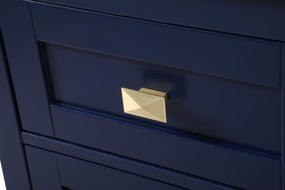 Elegant Furniture & Lighting - Adian 18 Inch Wide Bathroom Storage Freedstanding Cabinet In Blue - SC011830BL veiw 6