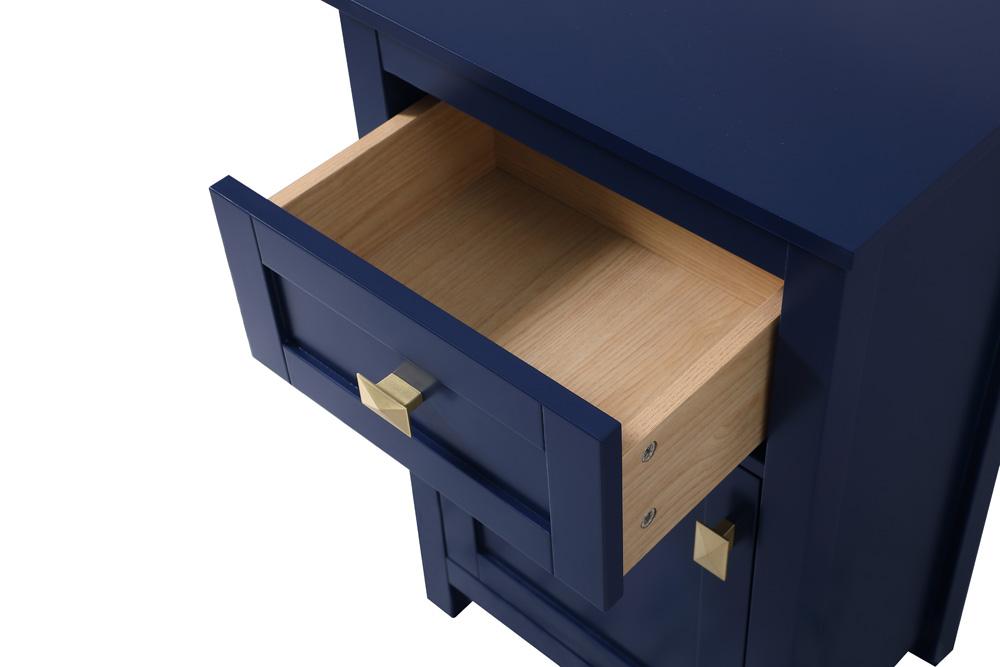 Elegant Furniture & Lighting - Adian 18 Inch Wide Bathroom Storage Freedstanding Cabinet In Blue - SC011830BL veiw 7