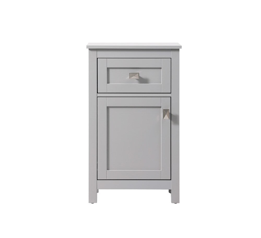 Elegant Furniture & Lighting - Adian 18 Inch Wide Bathroom Storage Freedstanding Cabinet In Grey - SC011830GR veiw 1