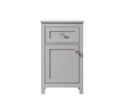 Elegant Furniture & Lighting - Adian 18 Inch Wide Bathroom Storage Freedstanding Cabinet In Grey - SC011830GR veiw 1