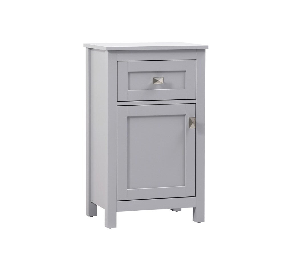 Elegant Furniture & Lighting - Adian 18 Inch Wide Bathroom Storage Freedstanding Cabinet In Grey - SC011830GR veiw 2
