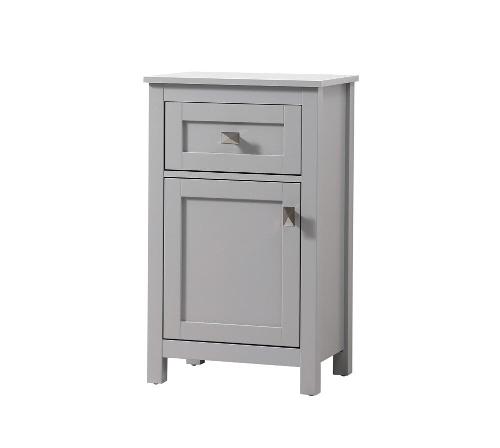 Elegant Furniture & Lighting - Adian 18 Inch Wide Bathroom Storage Freedstanding Cabinet In Grey - SC011830GR veiw 3