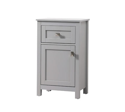 Elegant Furniture & Lighting - Adian 18 Inch Wide Bathroom Storage Freedstanding Cabinet In Grey - SC011830GR veiw 3