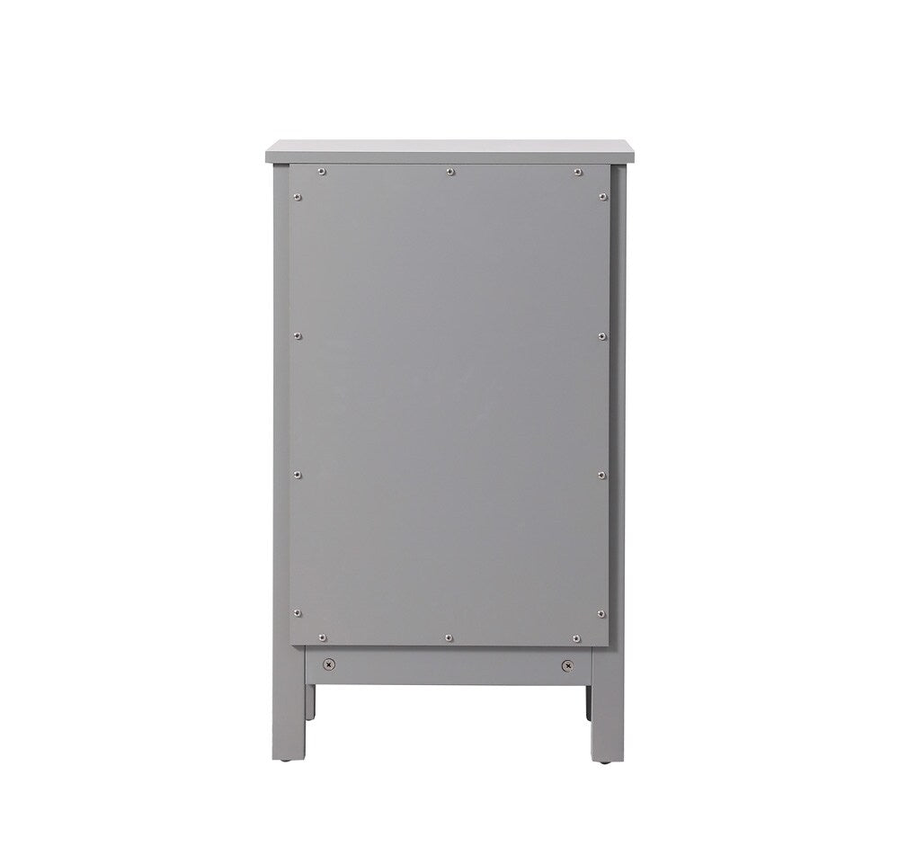 Elegant Furniture & Lighting - Adian 18 Inch Wide Bathroom Storage Freedstanding Cabinet In Grey - SC011830GR veiw 4
