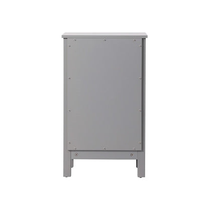 Elegant Furniture & Lighting - Adian 18 Inch Wide Bathroom Storage Freedstanding Cabinet In Grey - SC011830GR veiw 4