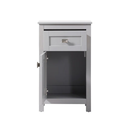 Elegant Furniture & Lighting - Adian 18 Inch Wide Bathroom Storage Freedstanding Cabinet In Grey - SC011830GR veiw 5
