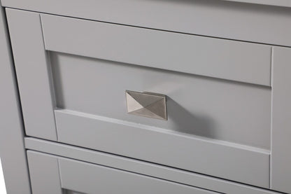 Elegant Furniture & Lighting - Adian 18 Inch Wide Bathroom Storage Freedstanding Cabinet In Grey - SC011830GR veiw 6