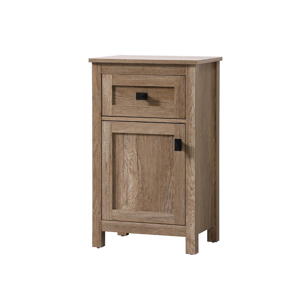 Elegant Furniture & Lighting - Adian 18 Inch Wide Bathroom Storage Freedstanding Cabinet In Natural Oak - SC011830NT veiw 3