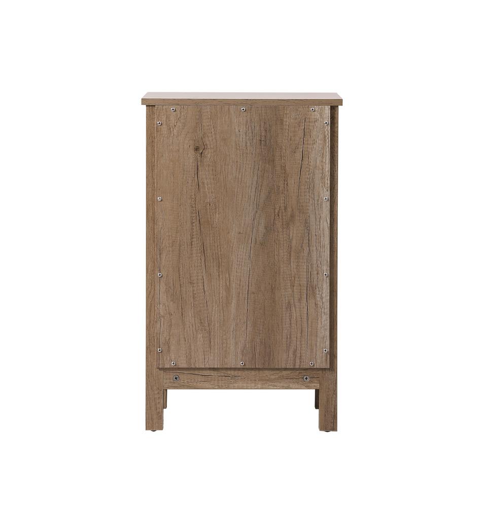 Elegant Furniture & Lighting - Adian 18 Inch Wide Bathroom Storage Freedstanding Cabinet In Natural Oak - SC011830NT veiw 4