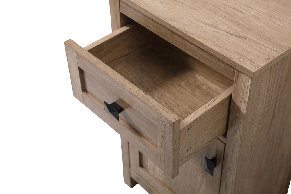 Elegant Furniture & Lighting - Adian 18 Inch Wide Bathroom Storage Freedstanding Cabinet In Natural Oak - SC011830NT veiw 7