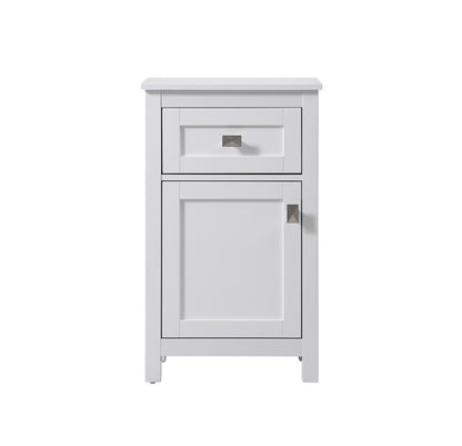 Elegant Furniture & Lighting - Adian 18 Inch Wide Bathroom Storage Freedstanding Cabinet In White - SC011830WH veiw 1