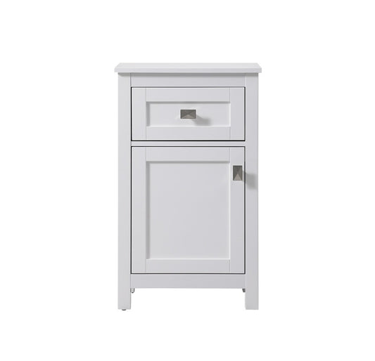 Elegant Furniture & Lighting - Adian 18 Inch Wide Bathroom Storage Freedstanding Cabinet In White - SC011830WH veiw 1