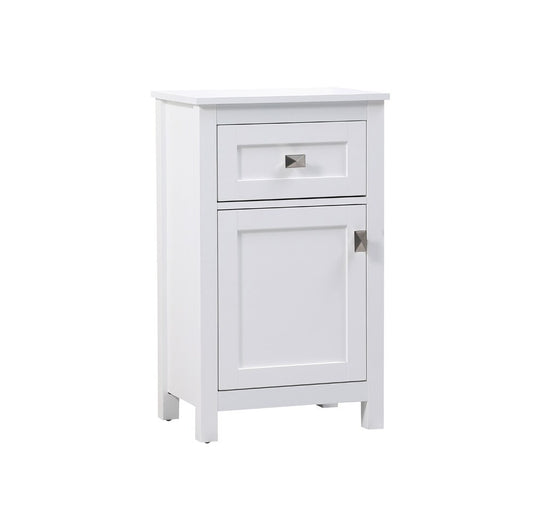 Elegant Furniture & Lighting - Adian 18 Inch Wide Bathroom Storage Freedstanding Cabinet In White - SC011830WH veiw 2