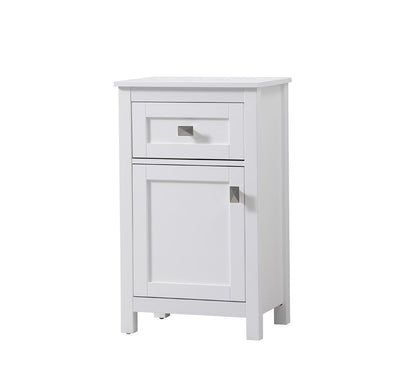 Elegant Furniture & Lighting - Adian 18 Inch Wide Bathroom Storage Freedstanding Cabinet In White - SC011830WH veiw 3