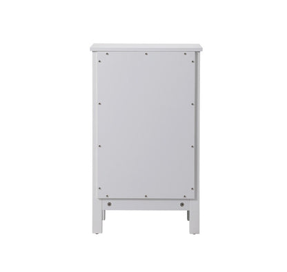 Elegant Furniture & Lighting - Adian 18 Inch Wide Bathroom Storage Freedstanding Cabinet In White - SC011830WH veiw 4