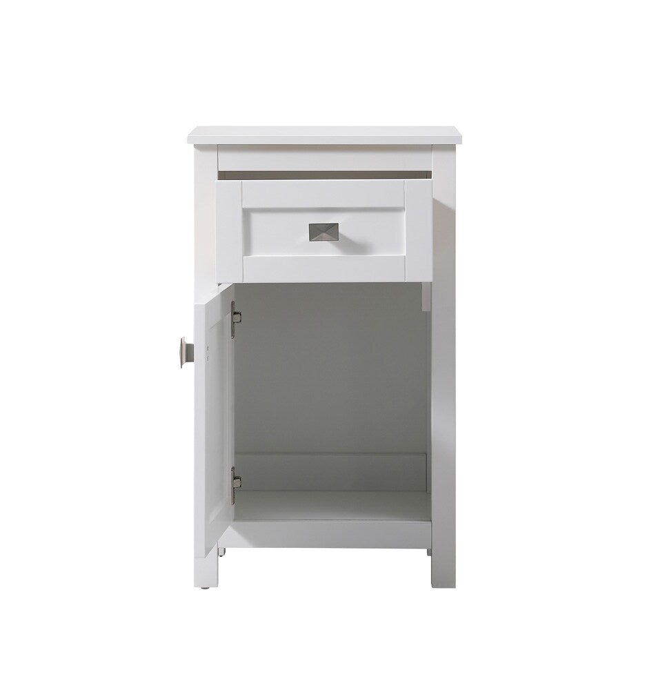 Elegant Furniture & Lighting - Adian 18 Inch Wide Bathroom Storage Freedstanding Cabinet In White - SC011830WH veiw 5