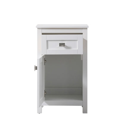 Elegant Furniture & Lighting - Adian 18 Inch Wide Bathroom Storage Freedstanding Cabinet In White - SC011830WH veiw 5