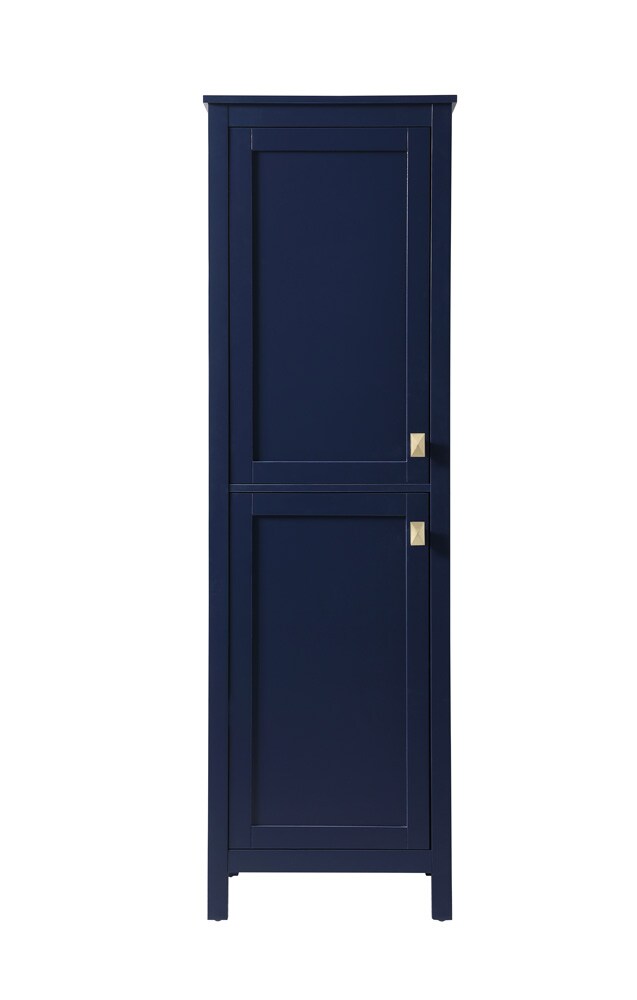 Elegant Furniture & Lighting - Adian 20 Inch Wide Bathroom Linen Storage Freestanding Cabinet In Blue - SC012065BL veiw 1
