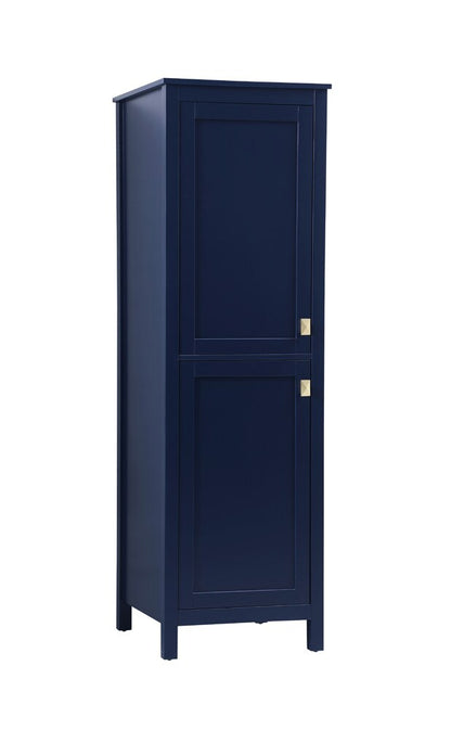 Elegant Furniture & Lighting - Adian 20 Inch Wide Bathroom Linen Storage Freestanding Cabinet In Blue - SC012065BL veiw 2