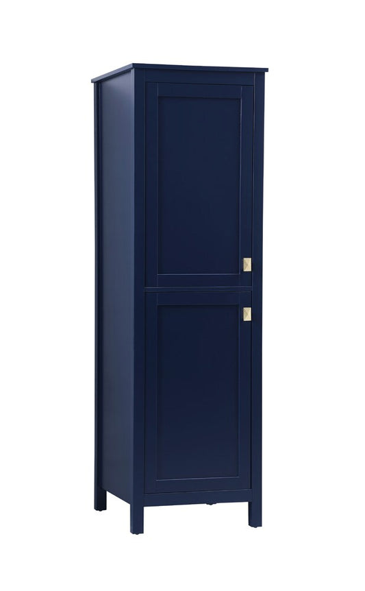 Elegant Furniture & Lighting - Adian 20 Inch Wide Bathroom Linen Storage Freestanding Cabinet In Blue - SC012065BL veiw 2