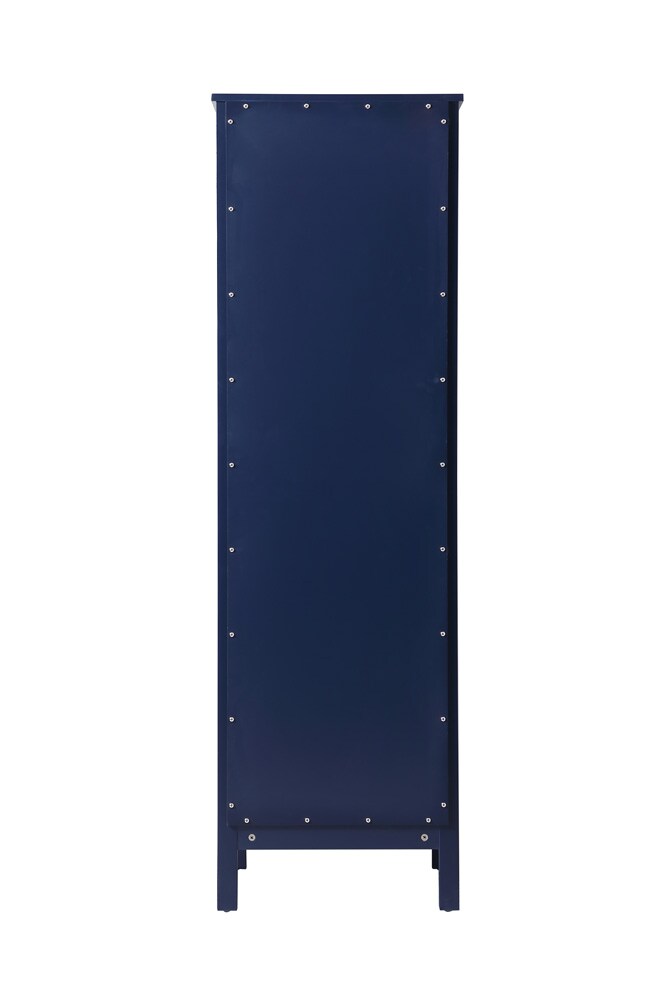 Elegant Furniture & Lighting - Adian 20 Inch Wide Bathroom Linen Storage Freestanding Cabinet In Blue - SC012065BL veiw 4