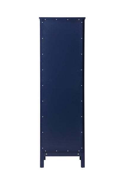 Elegant Furniture & Lighting - Adian 20 Inch Wide Bathroom Linen Storage Freestanding Cabinet In Blue - SC012065BL veiw 4