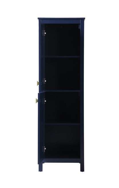 Elegant Furniture & Lighting - Adian 20 Inch Wide Bathroom Linen Storage Freestanding Cabinet In Blue - SC012065BL veiw 5