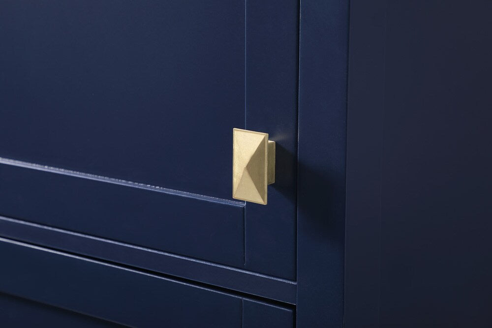 Elegant Furniture & Lighting - Adian 20 Inch Wide Bathroom Linen Storage Freestanding Cabinet In Blue - SC012065BL veiw 6