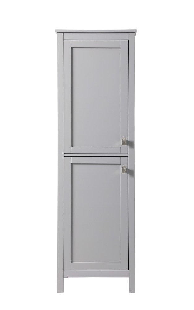 Elegant Furniture & Lighting - Adian 20 Inch Wide Bathroom Linen Storage Freestanding Cabinet In Grey - SC012065GR veiw 1