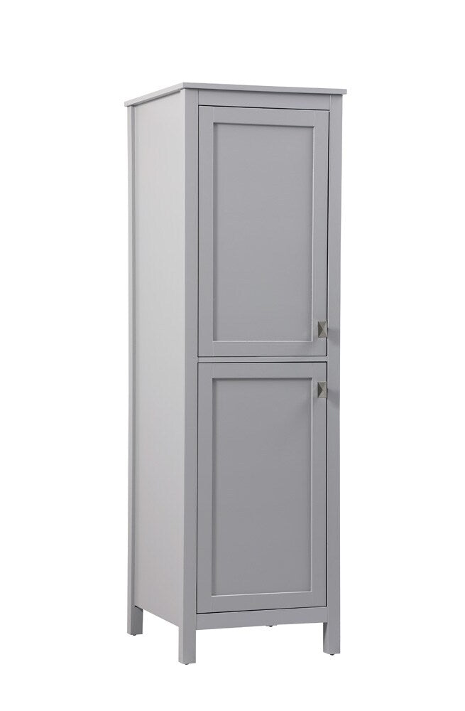 Elegant Furniture & Lighting - Adian 20 Inch Wide Bathroom Linen Storage Freestanding Cabinet In Grey - SC012065GR veiw 2