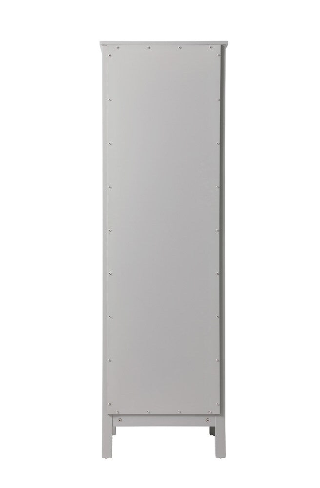 Elegant Furniture & Lighting - Adian 20 Inch Wide Bathroom Linen Storage Freestanding Cabinet In Grey - SC012065GR veiw 4