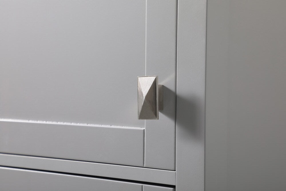 Elegant Furniture & Lighting - Adian 20 Inch Wide Bathroom Linen Storage Freestanding Cabinet In Grey - SC012065GR veiw 6