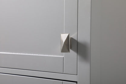 Elegant Furniture & Lighting - Adian 20 Inch Wide Bathroom Linen Storage Freestanding Cabinet In Grey - SC012065GR veiw 6