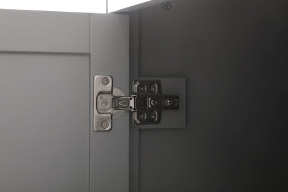 Elegant Furniture & Lighting - Adian 20 Inch Wide Bathroom Linen Storage Freestanding Cabinet In Grey - SC012065GR veiw 7