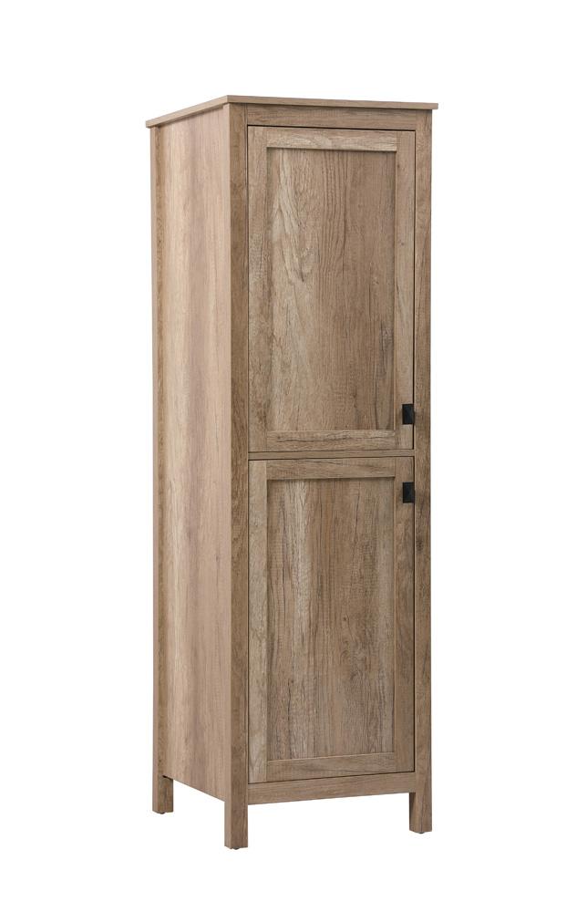 Elegant Furniture & Lighting - Adian 20 Inch Wide Bathroom Linen Storage Freestanding Cabinet In Natural Oak - SC012065NT veiw 2