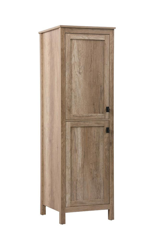 Elegant Furniture & Lighting - Adian 20 Inch Wide Bathroom Linen Storage Freestanding Cabinet In Natural Oak - SC012065NT veiw 2