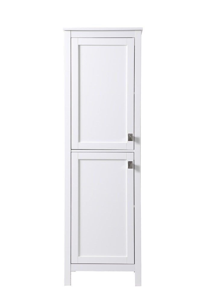 Elegant Furniture & Lighting - Adian 20 Inch Wide Bathroom Linen Storage Freestanding Cabinet In White - SC012065WH veiw 1